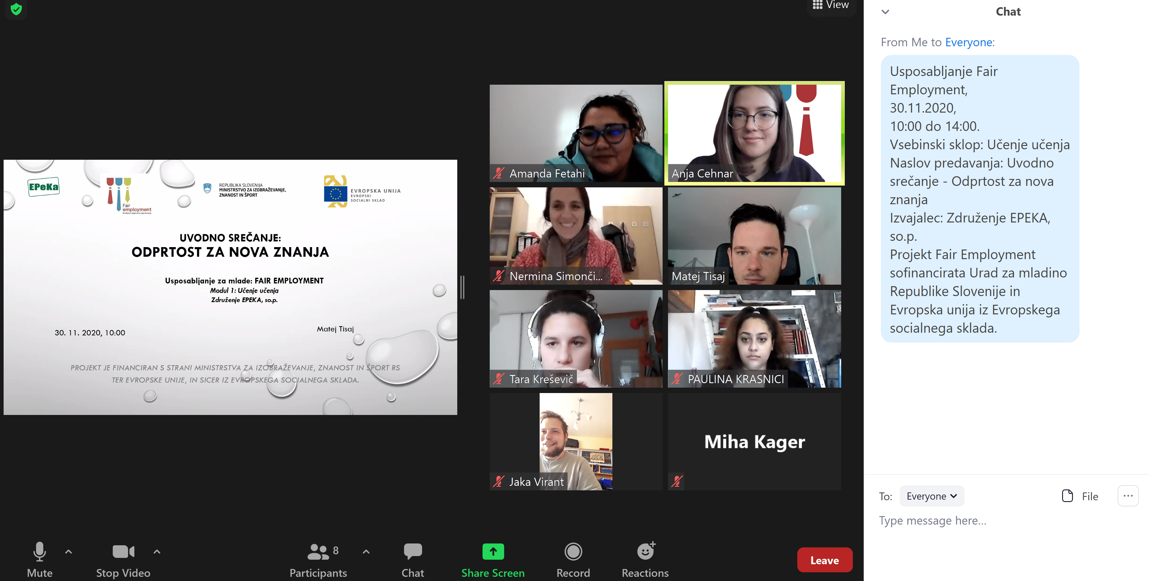Fair employment – online usposabljanja