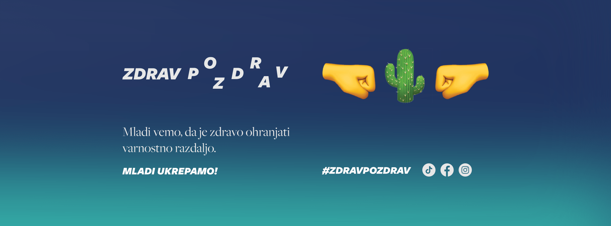 Zdrav pozdrav – kampanja v podporo ukrepom v času epidemije